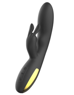 Vibromasseur rabbit noir Luxe très puissant, USB