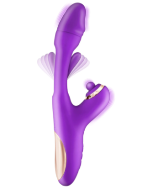Vibromasseur rabbit 3-en-1 avec tapotements Joyfully