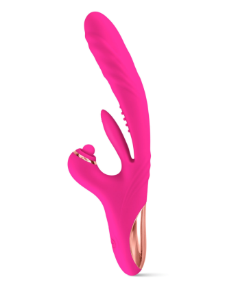 Vibromasseur Rabbit 3-en-1 Sassy Yoba – Va-et-vient, Tapotements & Rotation Clitoridienne