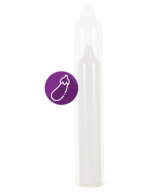 Préservatifs lubrifiés en latex x12 avec réservoir Extra Large 60 mm