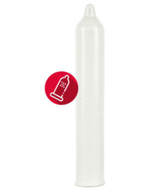 Préservatifs lubrifiés avec picots en latex x12 avec réservoir Extra Fun 53 mm