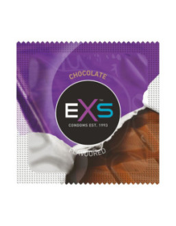 Préservatifs x2 lubrifiés en latex goût chocolat 54mm