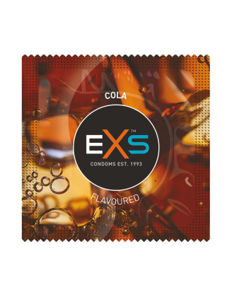 Préservatifs x2 lubrifiés en latex goût cola 54mm