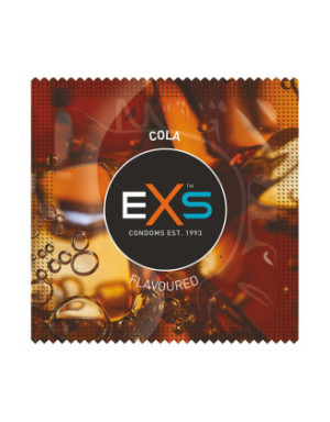 Préservatifs x2 lubrifiés en latex goût cola 54mm