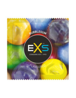 Préservatifs x2 lubrifiés en latex goût bubble gum 54mm