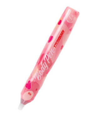 Stylo corporel bodypaint comestible fraise
