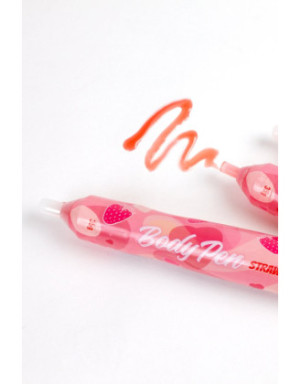 Stylo corporel bodypaint comestible fraise