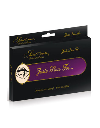 Bandeau satiné violet pour les yeux
