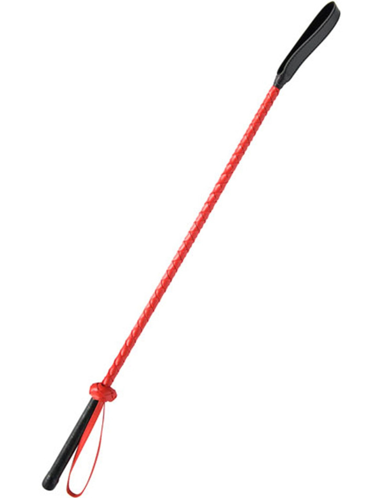 Cravache rigide rouge
