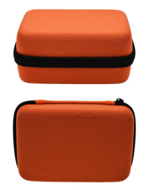 Boite de rangement coquée couleur orange