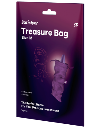 Sac de rangement sextoys violet taille M Treasure Bag Satisfyer