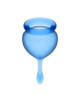 2 coupes menstruelles Satisfyer Dark Bleu FEEL GOOD