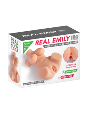 Real Emily, buste masturbateur vibrant vagin anus