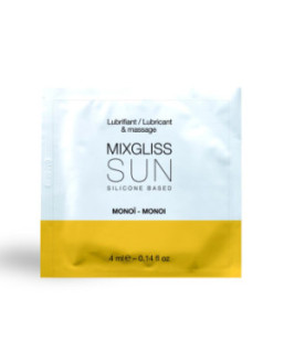 Dosette 2 En 1 Lubrifiant Et Huile De Massage Silicone Mixgliss Sun Monoï  4 ML