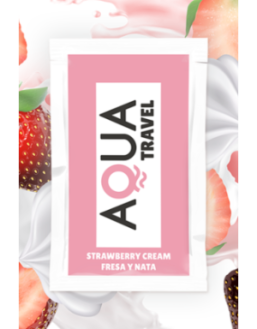 Dosette lubrifiant à base d'eau saveur fraise à la crème 6 ML