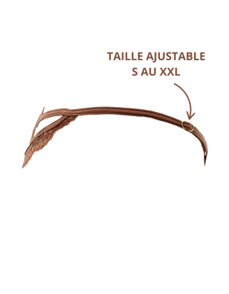 String taupe en dentelle avec bijou cœur doré