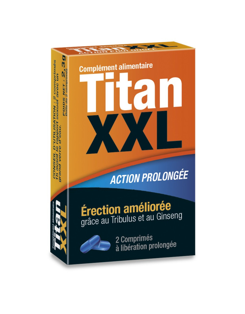 TitanXXL Stimulant sexuel 2 comprimés