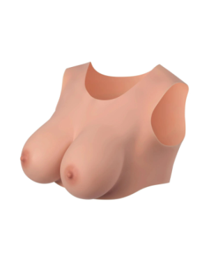 Buste seins réaliste couleur peau claire Taille M Bonnet D