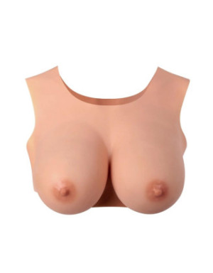Buste seins réaliste couleur peau claire Taille L Bonnet E