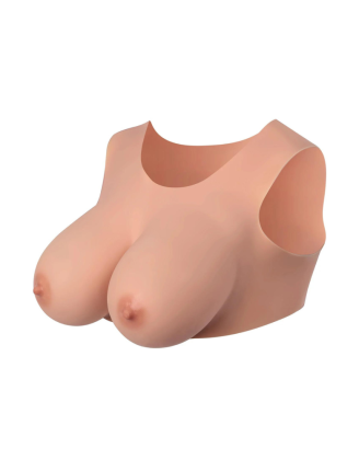 Buste seins réaliste couleur peau claire Taille XL Bonnet G