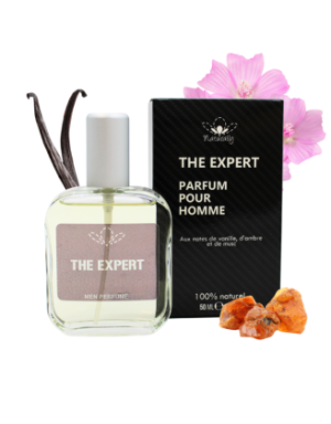 Parfum homme 100% naturel – Vanille, ambre  musc – 50 ml