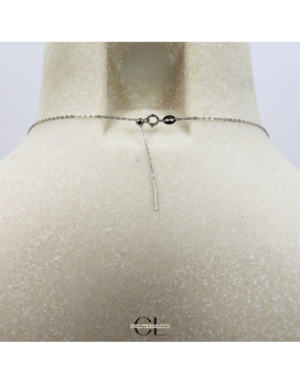 Collier en argent 925  avec pierre Labradorite A Boule 12mm