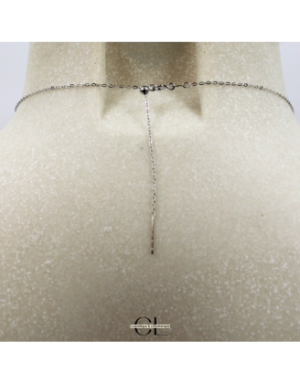 Collier en argent 925 avec pierre Oeil de Tigre AA boule 12mm