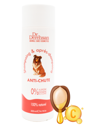 Shampoing pour chien - ANTI-CHUTE 200ml