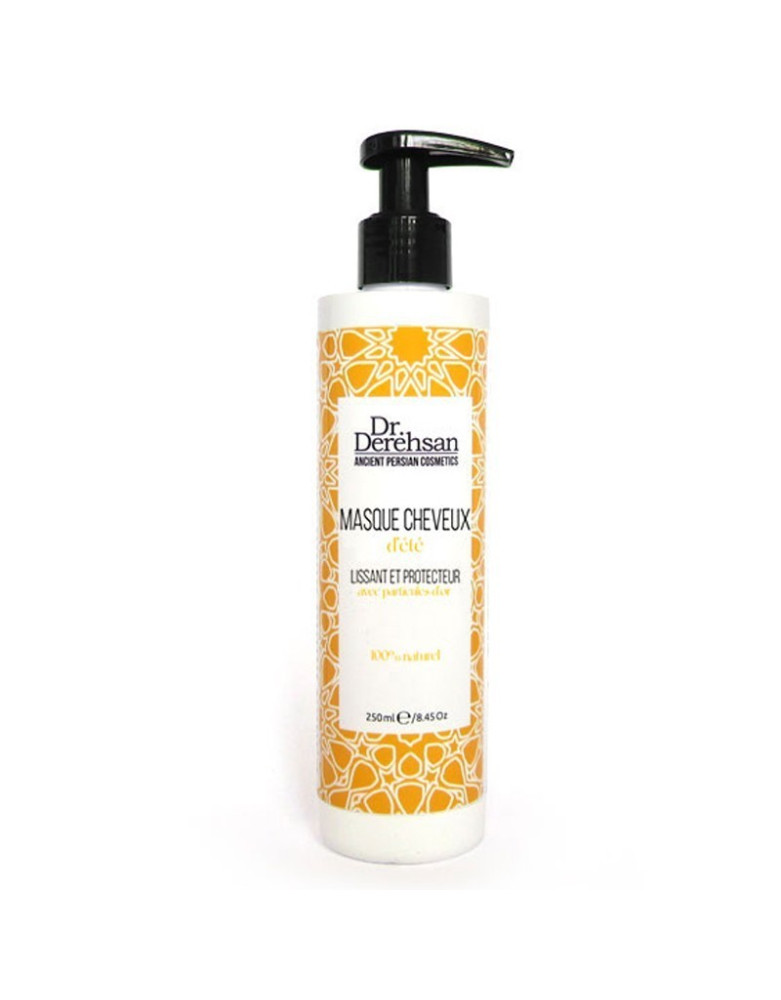Masque capillaire lissant et protecteur d'été aux particules d'or - 250ml 100% naturel