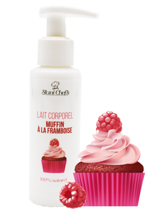 Lait corporel - muffin à la framboise - 100ml 100% naturel