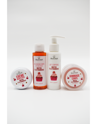 Lait corporel - muffin à la framboise - 100ml 100% naturel
