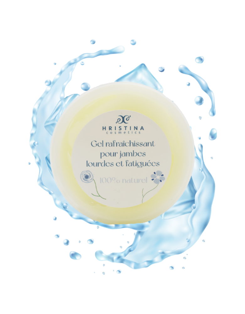 Gel rafraîchissant pour jambes lourdes et fatiguées - 100ml 100% naturel