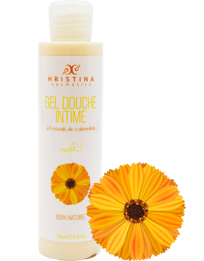 Gel douche intime à l'extrait de calendula - 125ml 100% naturel