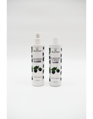 2 en 1 Gel douche corps et shampoing à la mûre - 250ml 100% naturel