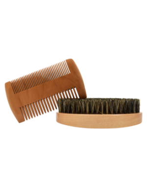 Kit brosse  peigne pour barbe et moustache
