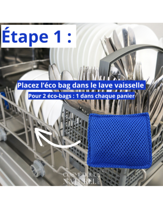 LOT de 2 Éco-bags - Lave vaisselle - Carré