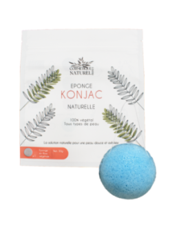 Éponge konjac bleue