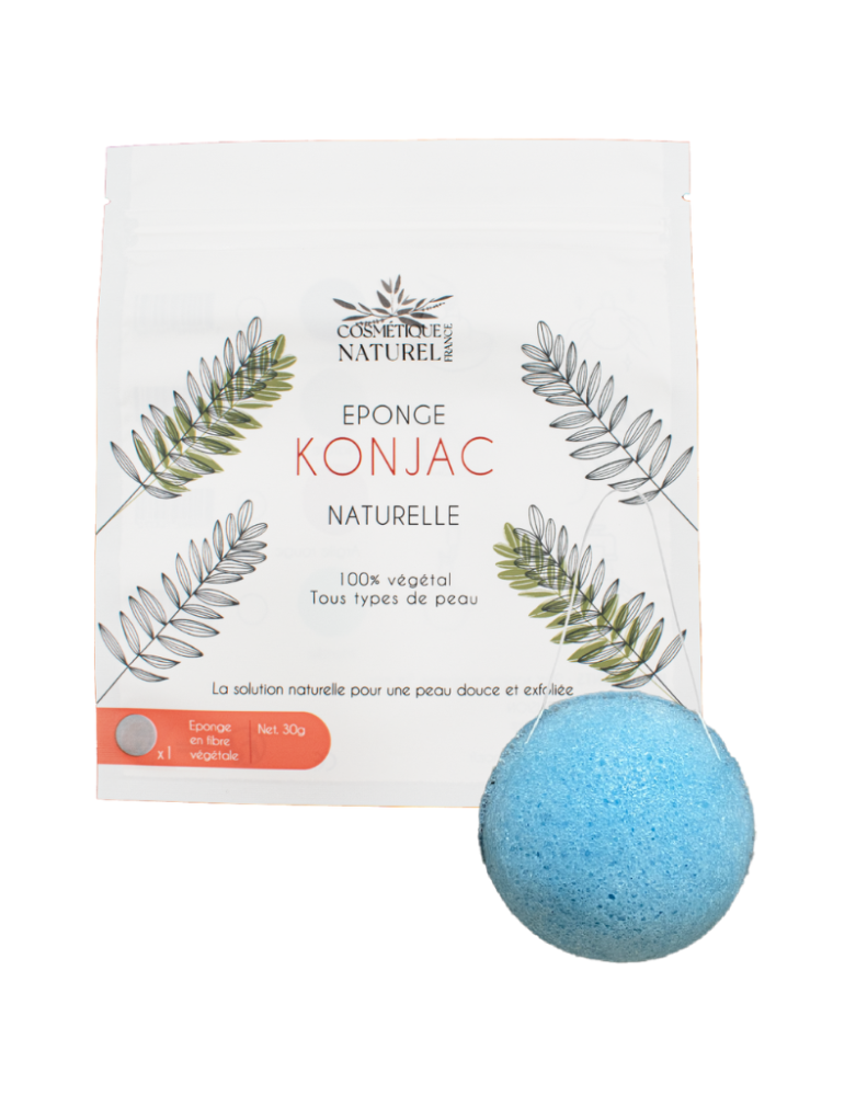 Éponge konjac bleue