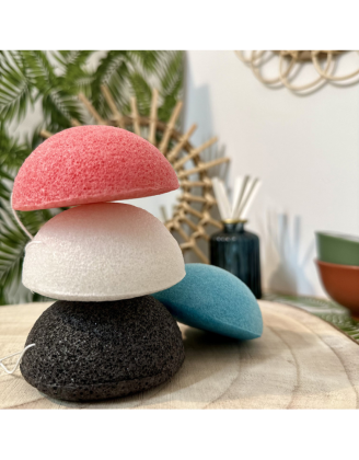 Éponge konjac bleue