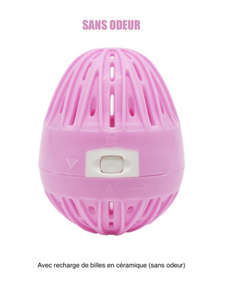 Boule de lavage machine à laver rose  recharge - Sans odeur