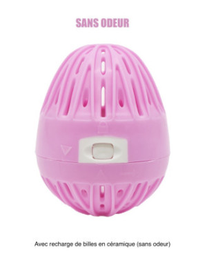 Boule de lavage machine à laver rose  recharge - Sans odeur