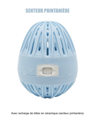 Boule de lavage machine à laver bleue  recharge - senteur printanière