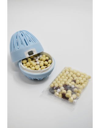 Boule de lavage machine à laver bleue  recharge - senteur printanière