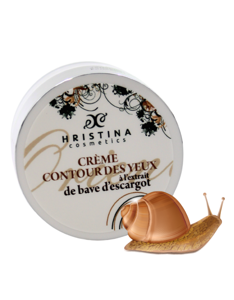 Crème contour des yeux à la bave d'escargot