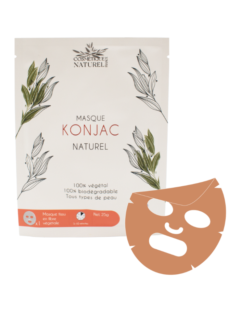 Masque konjac - Argile rouge
