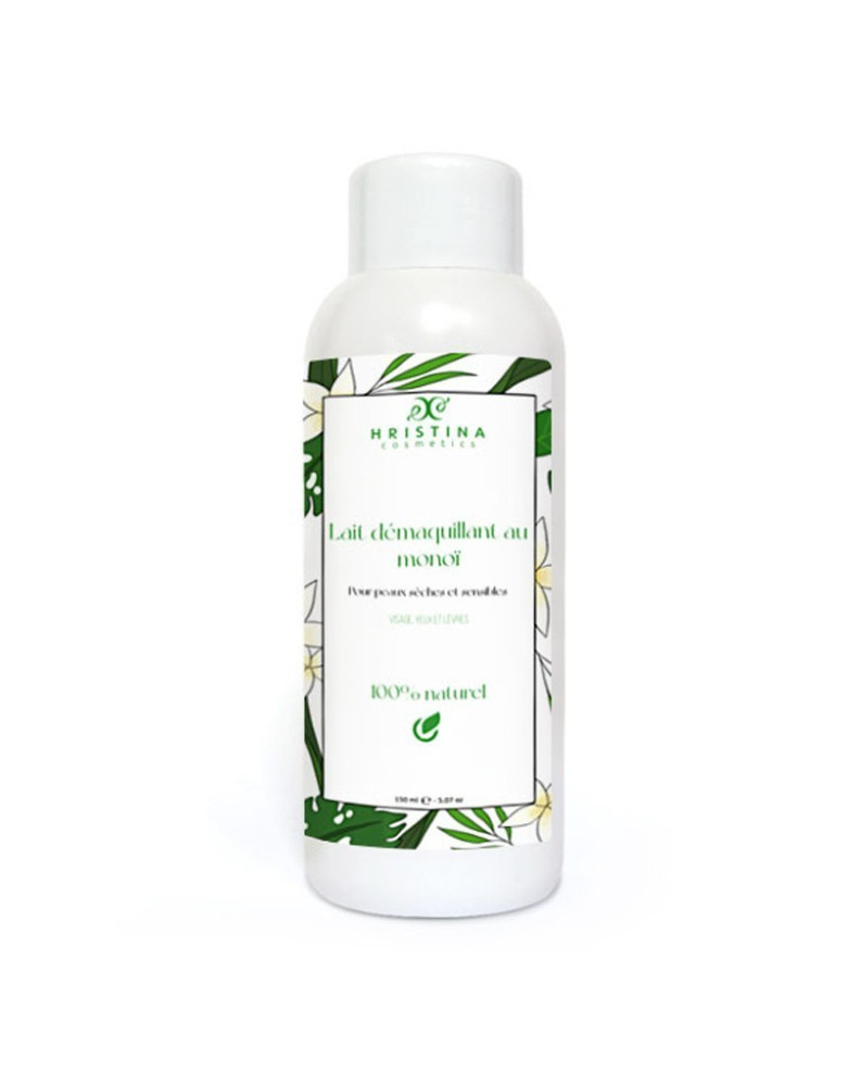 Lait nettoyant et démaquillant douceur au monoï - 150ml 100% naturel