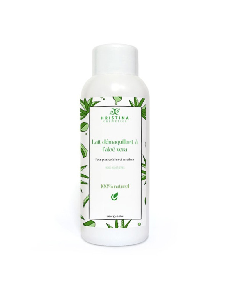 Lait nettoyant et démaquillant douceur à l'aloé vera - 150ml 100% naturel