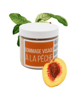 Gommage visage pêche - 200ml 100% naturel