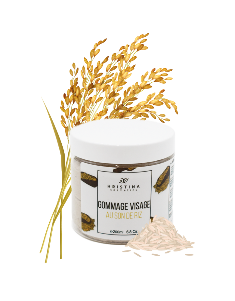 Gommage visage - Au son de riz - BIO - 200ml 100% naturel