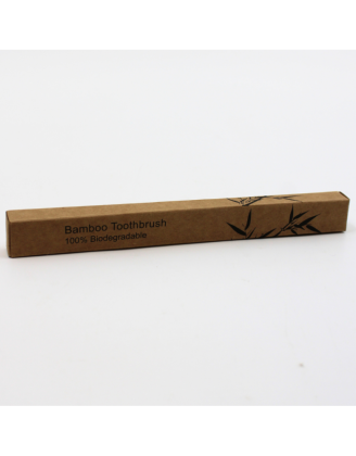 Lot de 4 Brosses à Dents en Bambou Colorées et Biodégradables